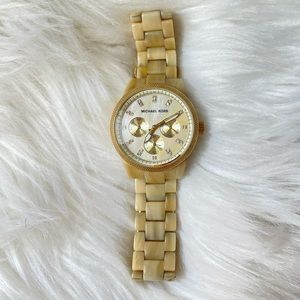 Michael Kors White Tortoise Watch